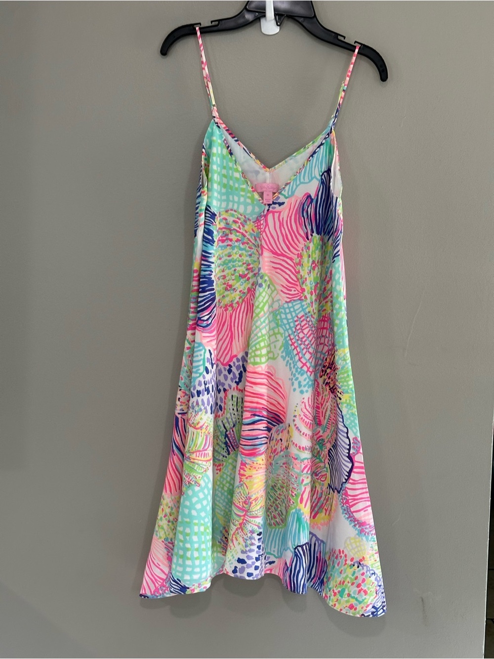 Lilly Pulitzer Multicolor Spaghetti Strap Mini Dress - Pink, Mint, Blue, Purple